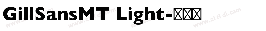 GillSansMT Light字体转换